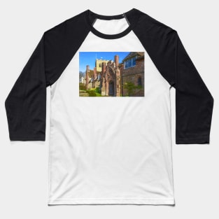 The Church and Almshouses at Ewelme Baseball T-Shirt